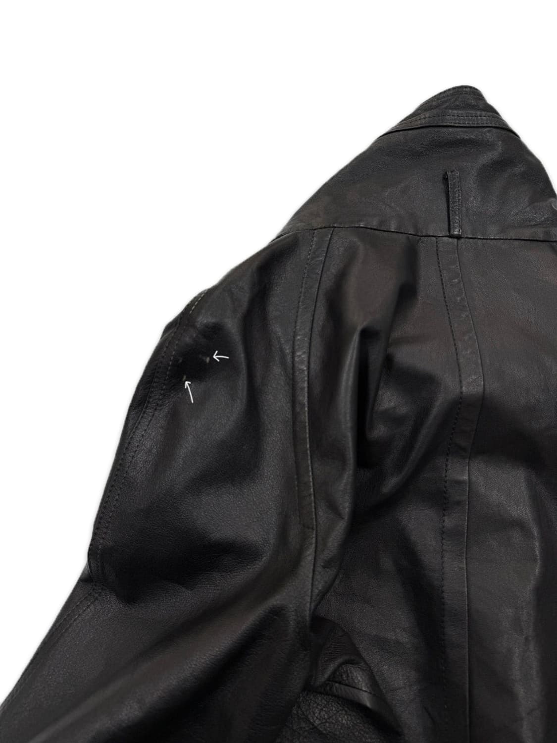 빈티지 MOGG 블랙 가죽 집업 자켓 상품이미지8