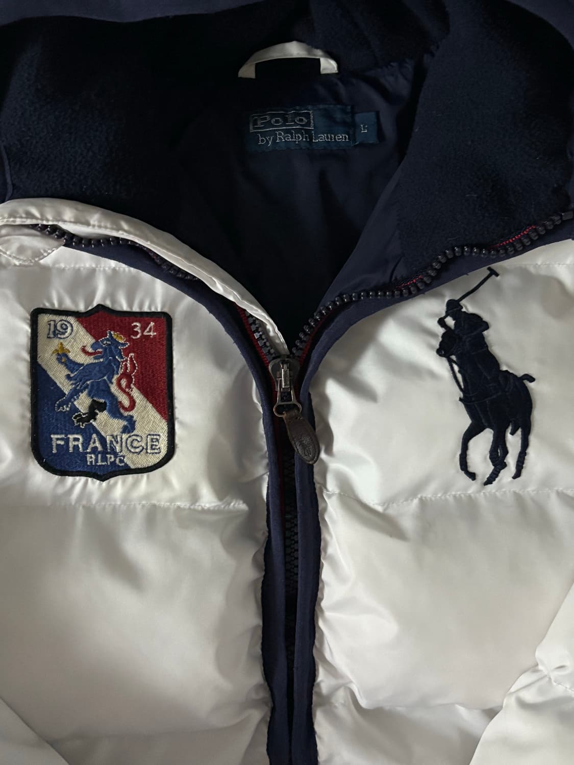 폴로 빅포니 프랑스 패딩 화이트 (유일매물) 상품이미지3