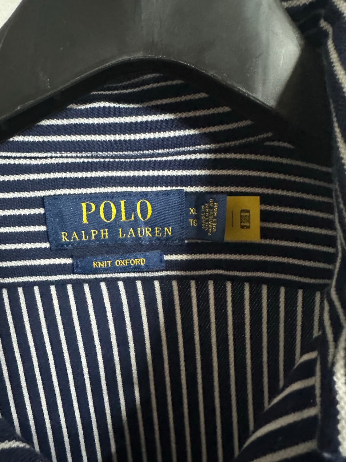 no.151 폴로 랄프로렌 옥스포드 니트스트라이프 셔츠 남방xxl 상품이미지3