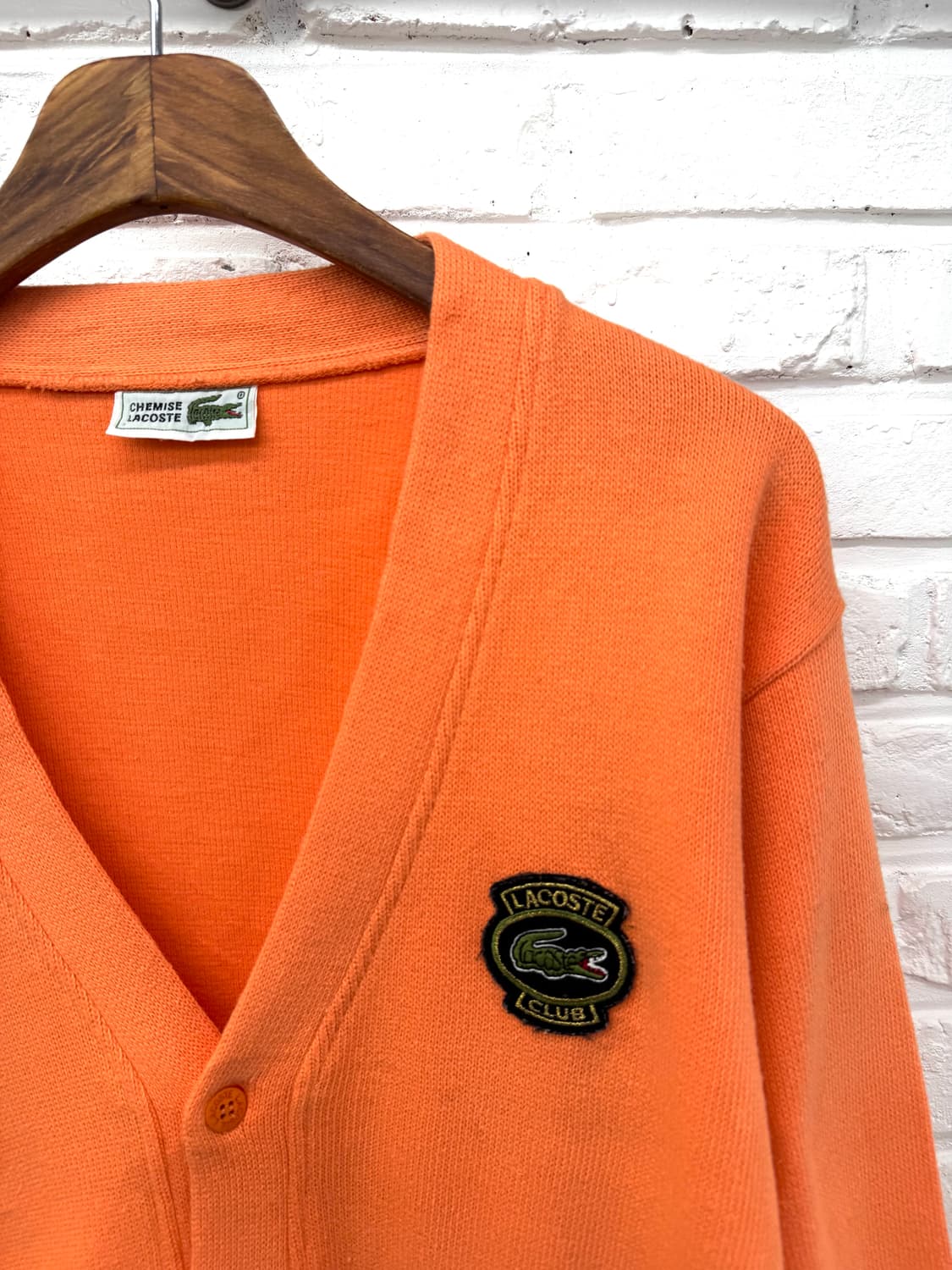라코스테 네온오렌지 가디건 상품이미지4