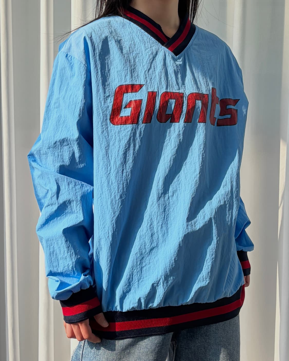 [M]롯데 자이언츠 바다 웜업 바람막이 상품이미지1