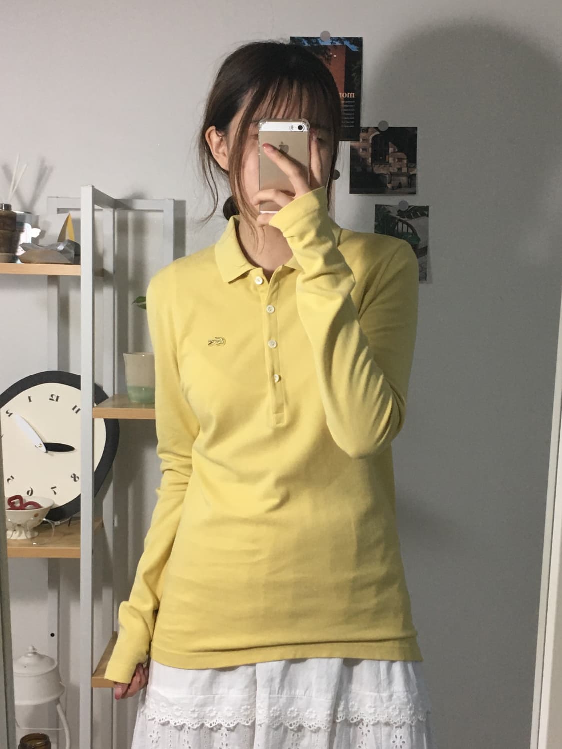 라코스테 옐로우 카라 셔츠 상품이미지2