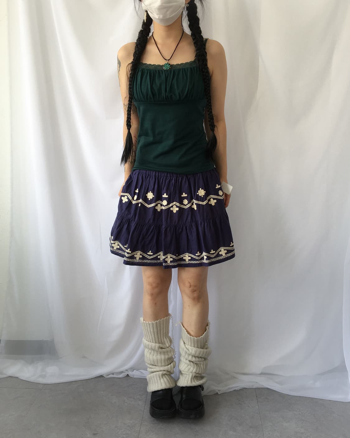 Lace trimming sleeveless 상품이미지6