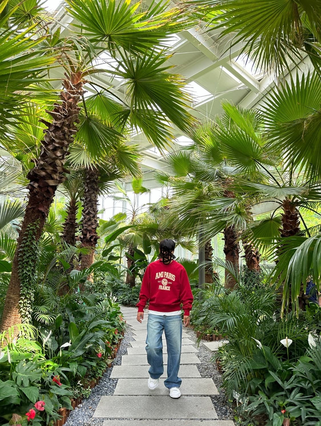 [L] 로파이 와이드플레어 데님 워시드블루 상품이미지3