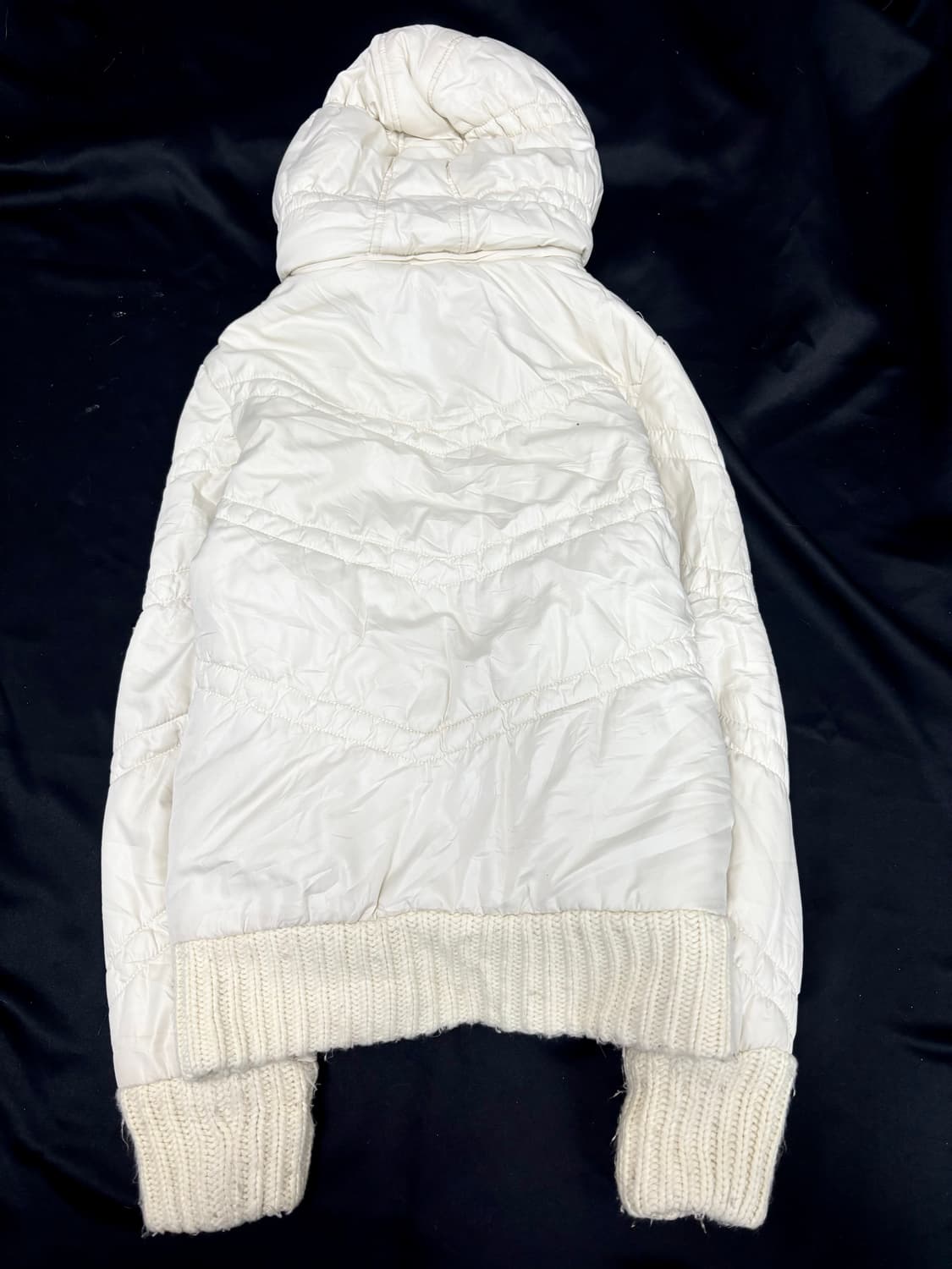 [Y2K]DOLLY ANGELA 화이트 컬러 아이보리 시보리 디테일 흐디 상품이미지8