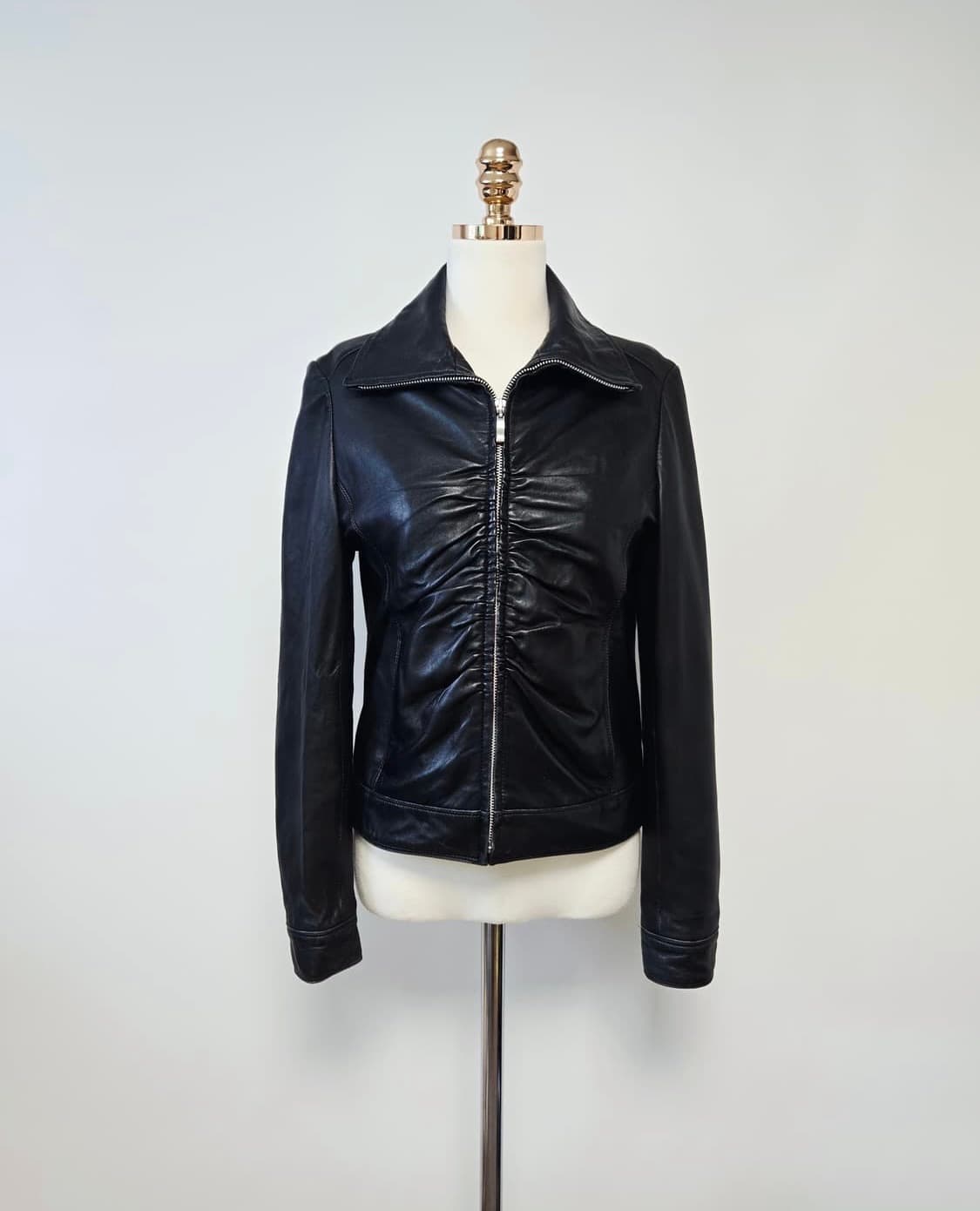 발망 양가죽 하이넥 레더자켓 점퍼 상품이미지1