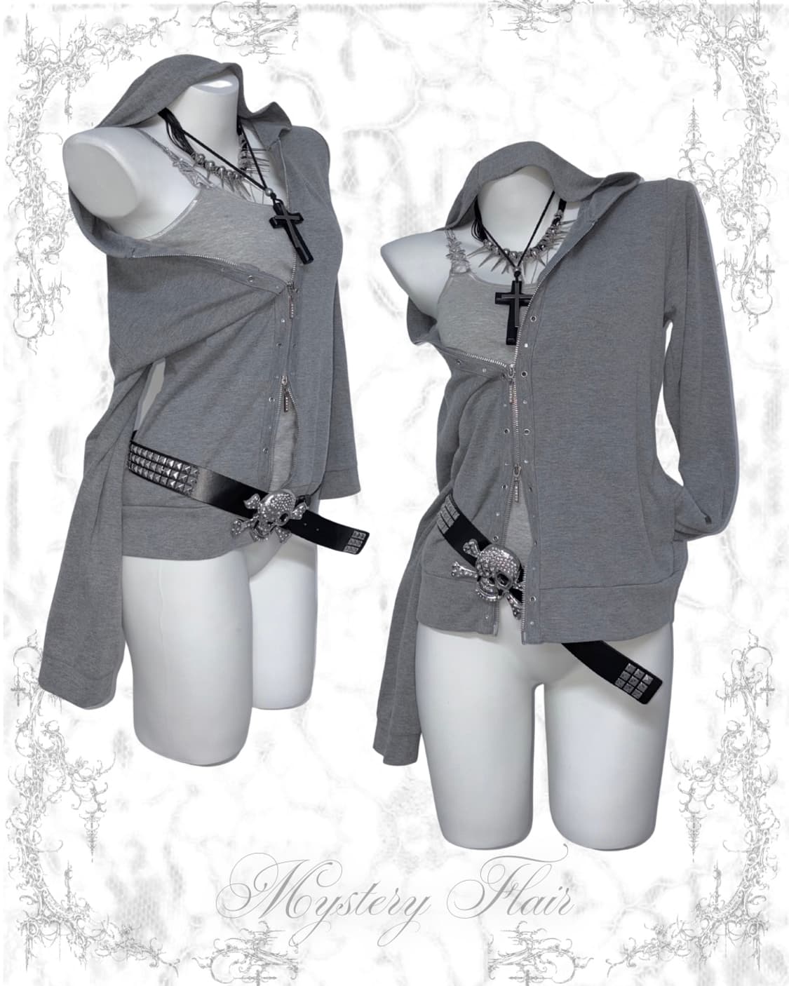 투웨이 후집 & 나시 세트 무채색 상품이미지1