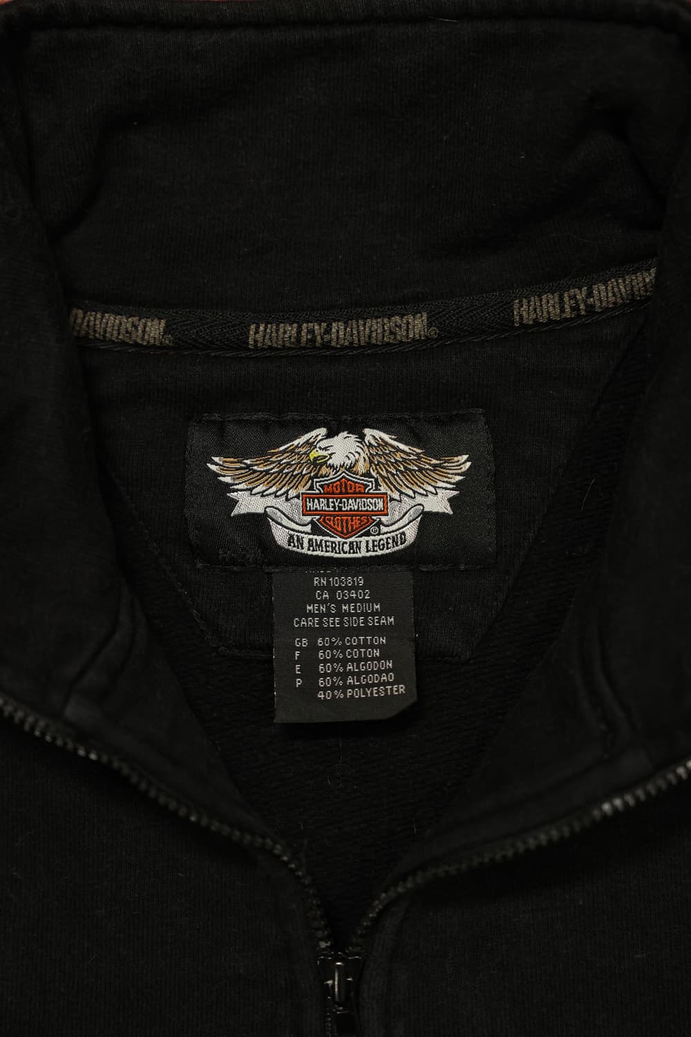 할리데이비슨 컬러블록 하프집업 스웻 판매 상품이미지6