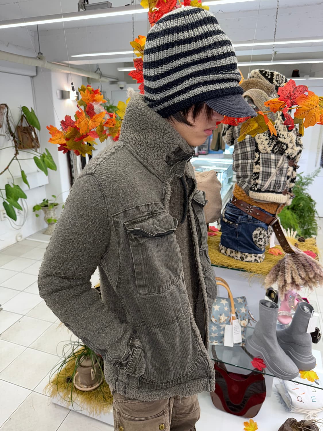 grunge shearling jacekt 상품이미지3