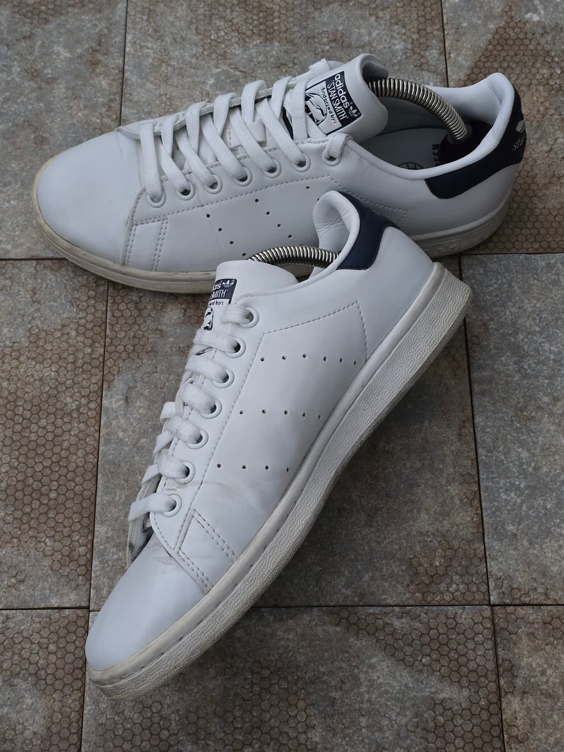 (245)아디다스 스탠스미스 화이트 네이비  상품이미지8