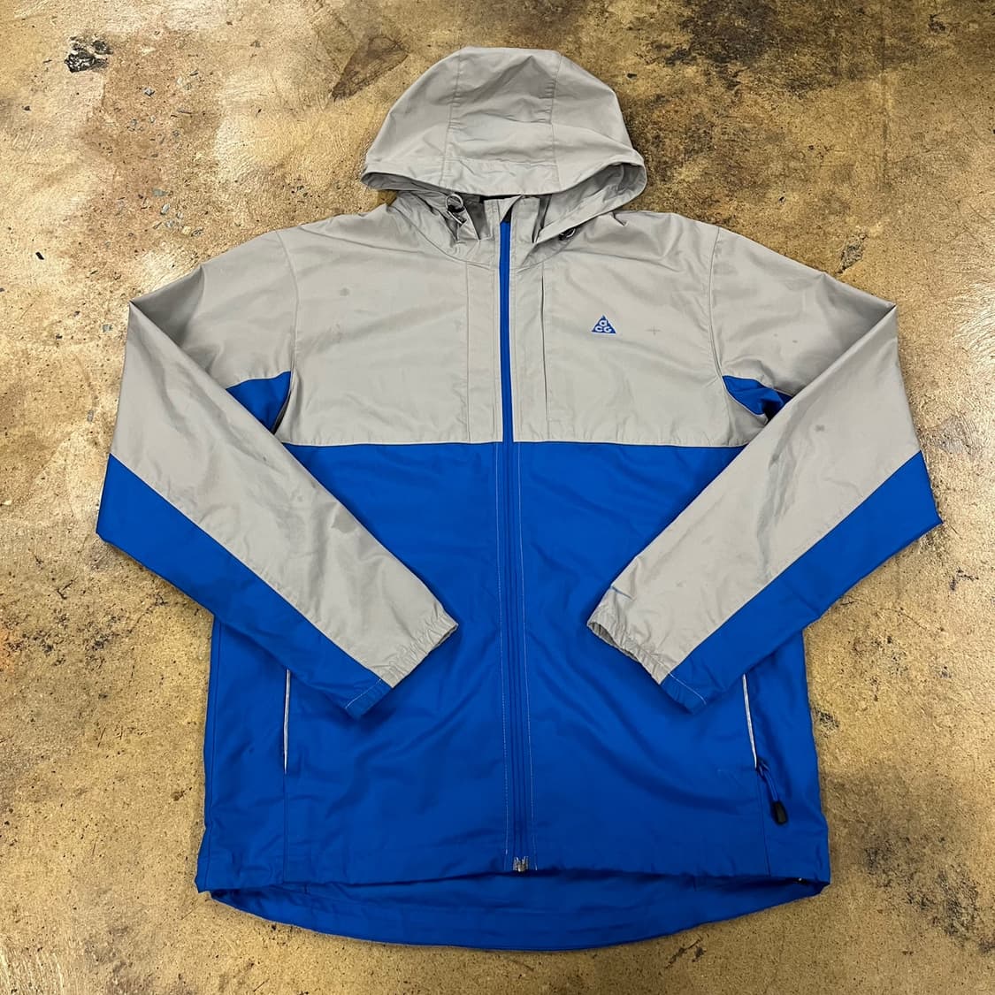 [정품/M] 나이키 ACG 바람막이 블루 회색 후드 자켓 b18 상품이미지2