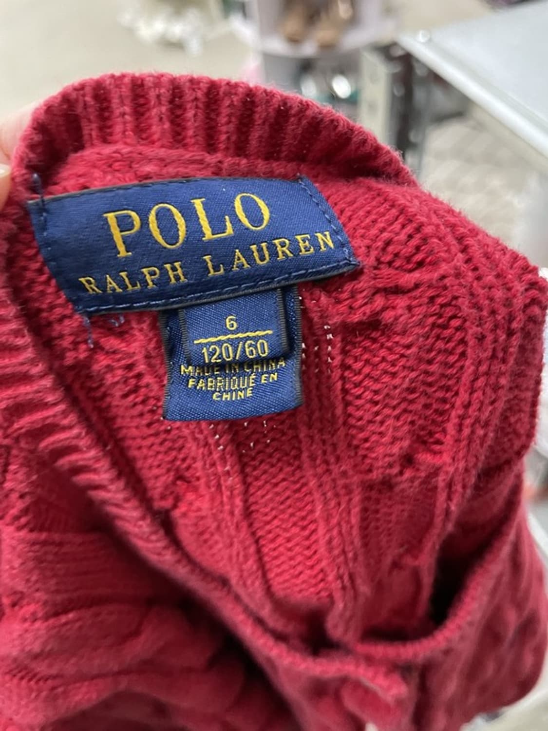 폴로 랄프로렌 키즈 꽈배기 니트 가디건 6세 상품이미지4