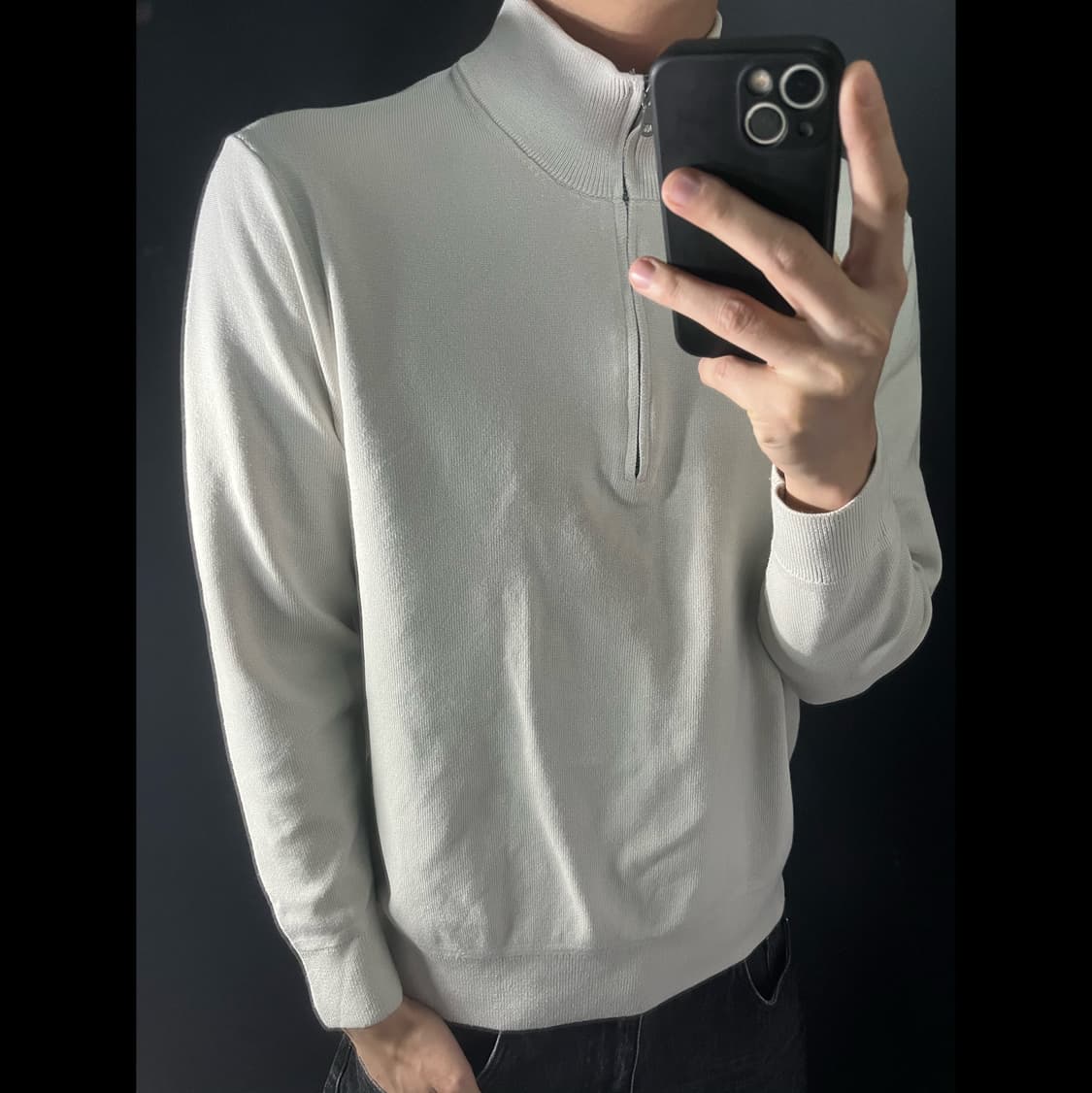 UNIQLO 유니클로 반집업 니트 상품이미지1