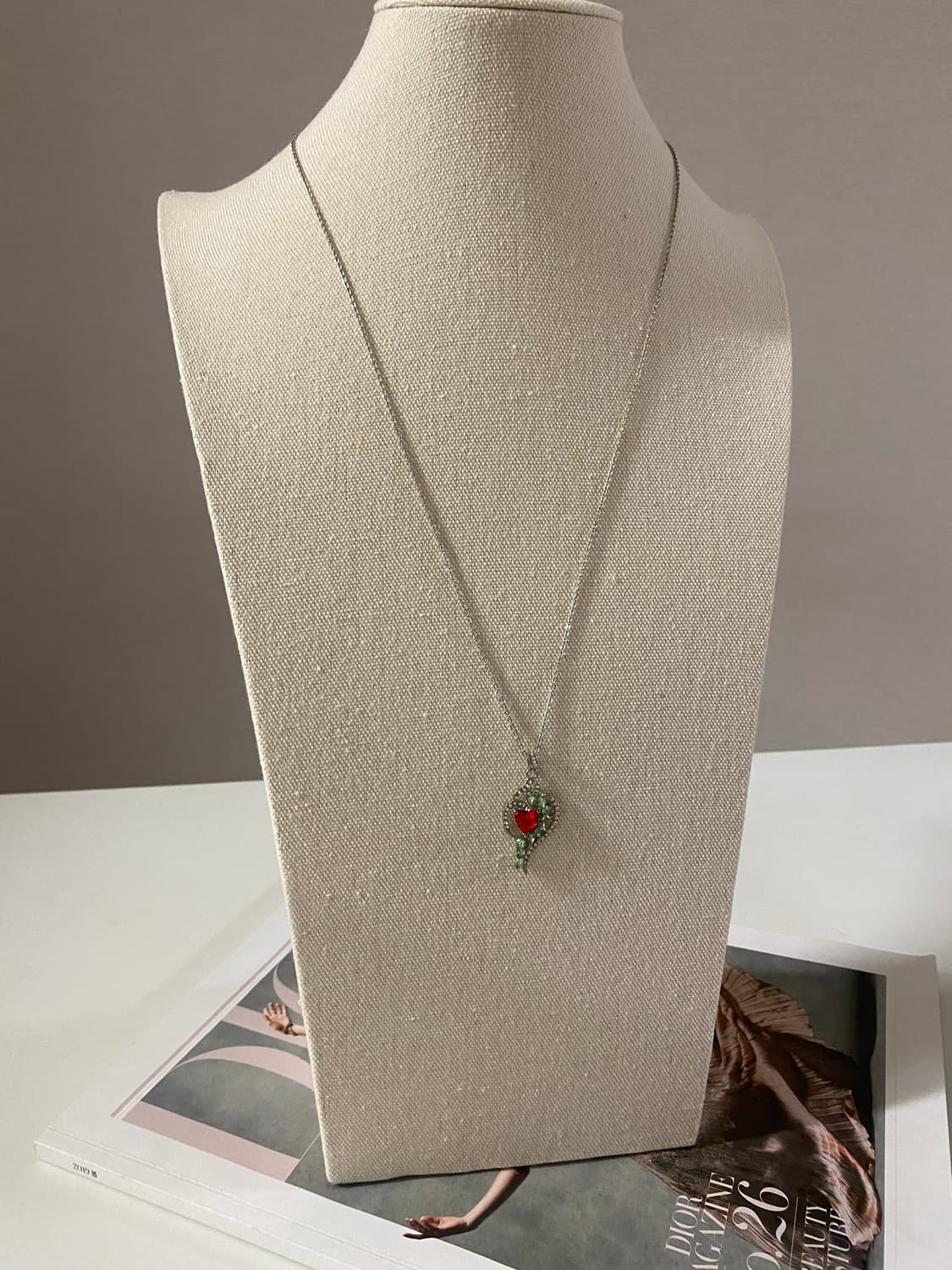 하트 큐빅 목걸이 상품이미지3