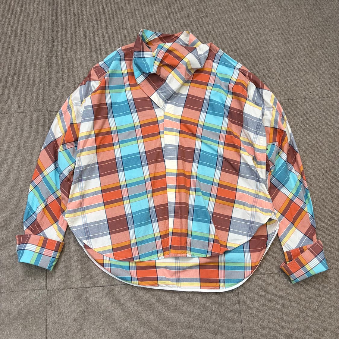 Celine 2013 Tartan Cowl-Neck Tunic 셀린느 상품이미지1