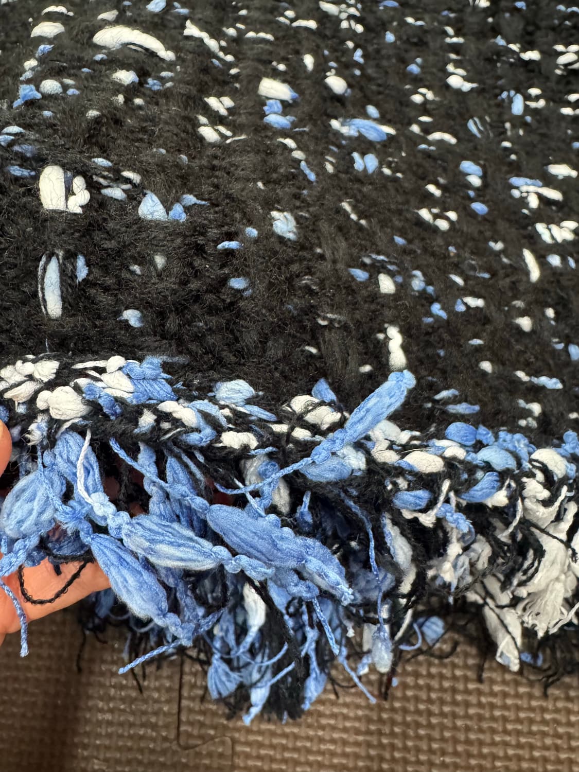 새제품 프린지 트위드 니트 가디건 상품이미지6