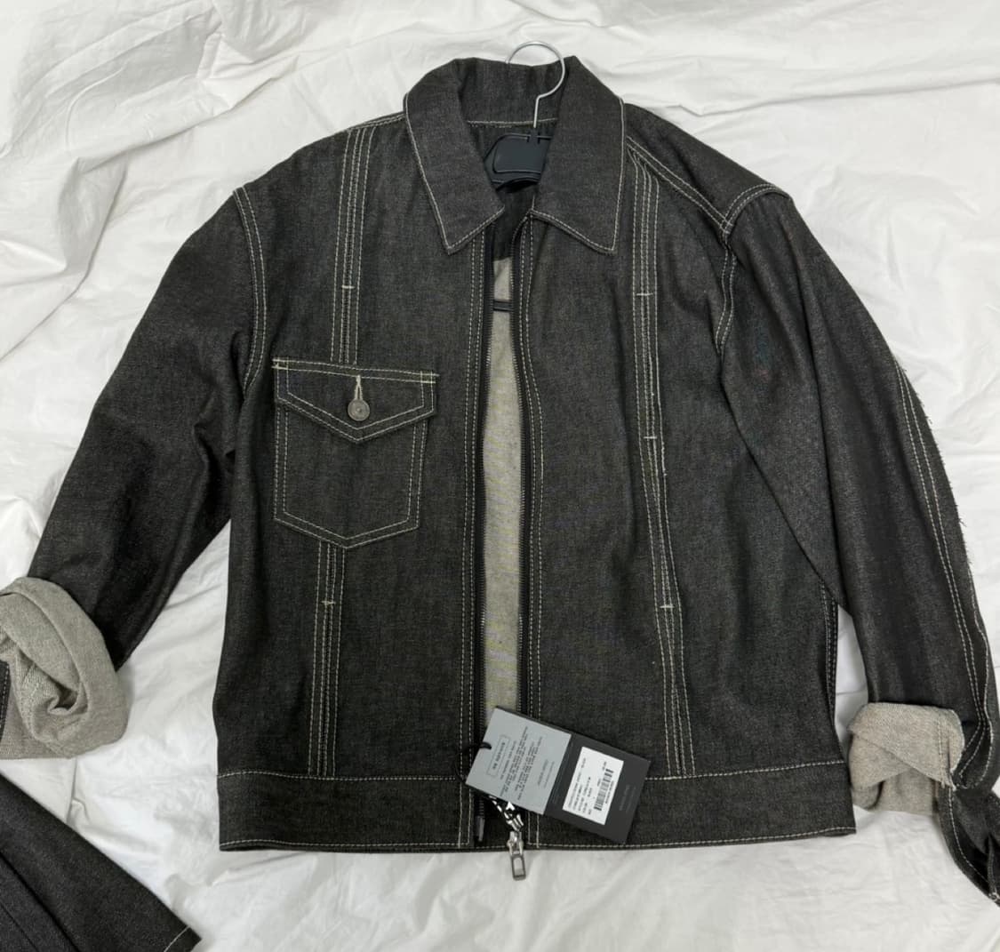 메종미네드 데님자켓 스커트 세트 상품이미지1