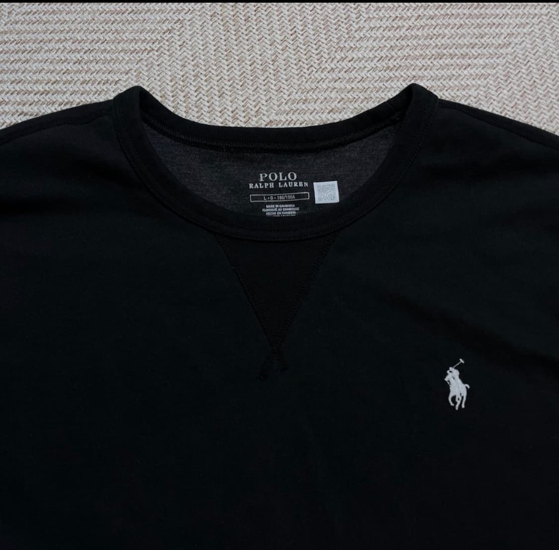 [정품] 폴로 블랙 화이트포니 맨투맨L 상품이미지2