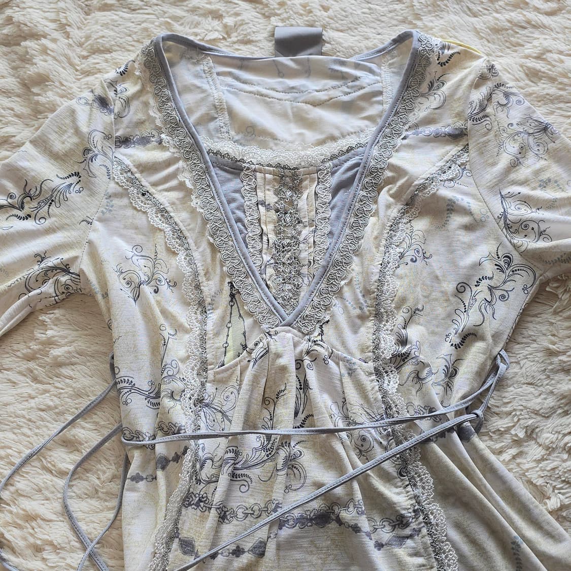 ozzon 오즈온 오즈안젤로 원피스 빈티지 오리엔탈 상품이미지3