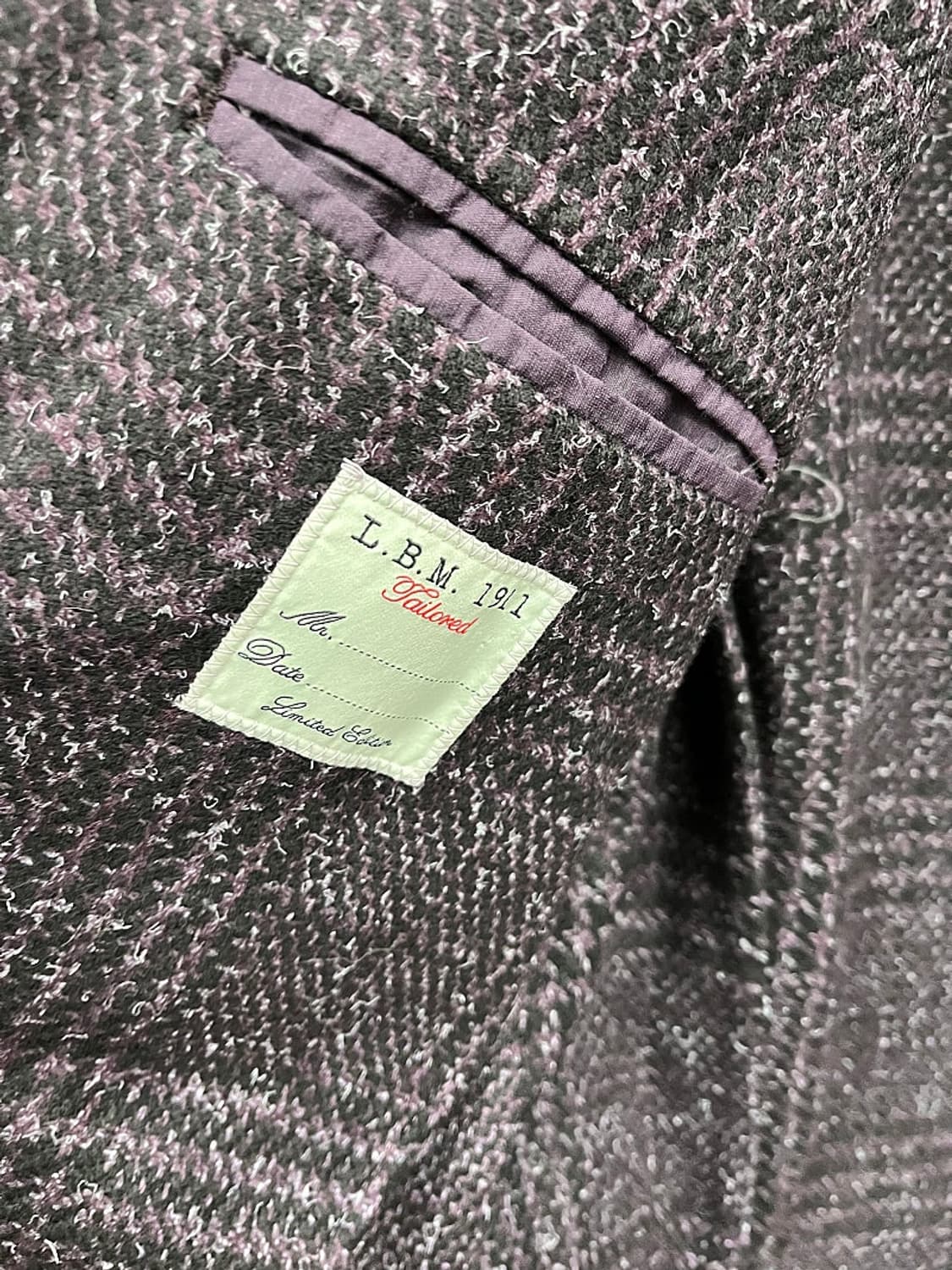 100-105) 루비암 체크 울코트  상품이미지8