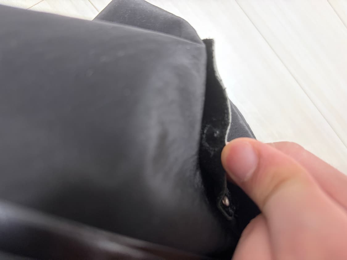 레더리 글로시 나일론 버킷 백팩 [BLACK] 상품이미지7
