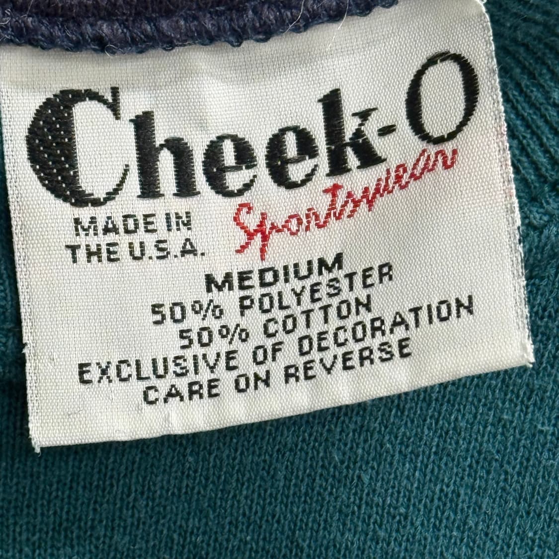 90s USA cheek reverse 맨투맨 M 상품이미지2