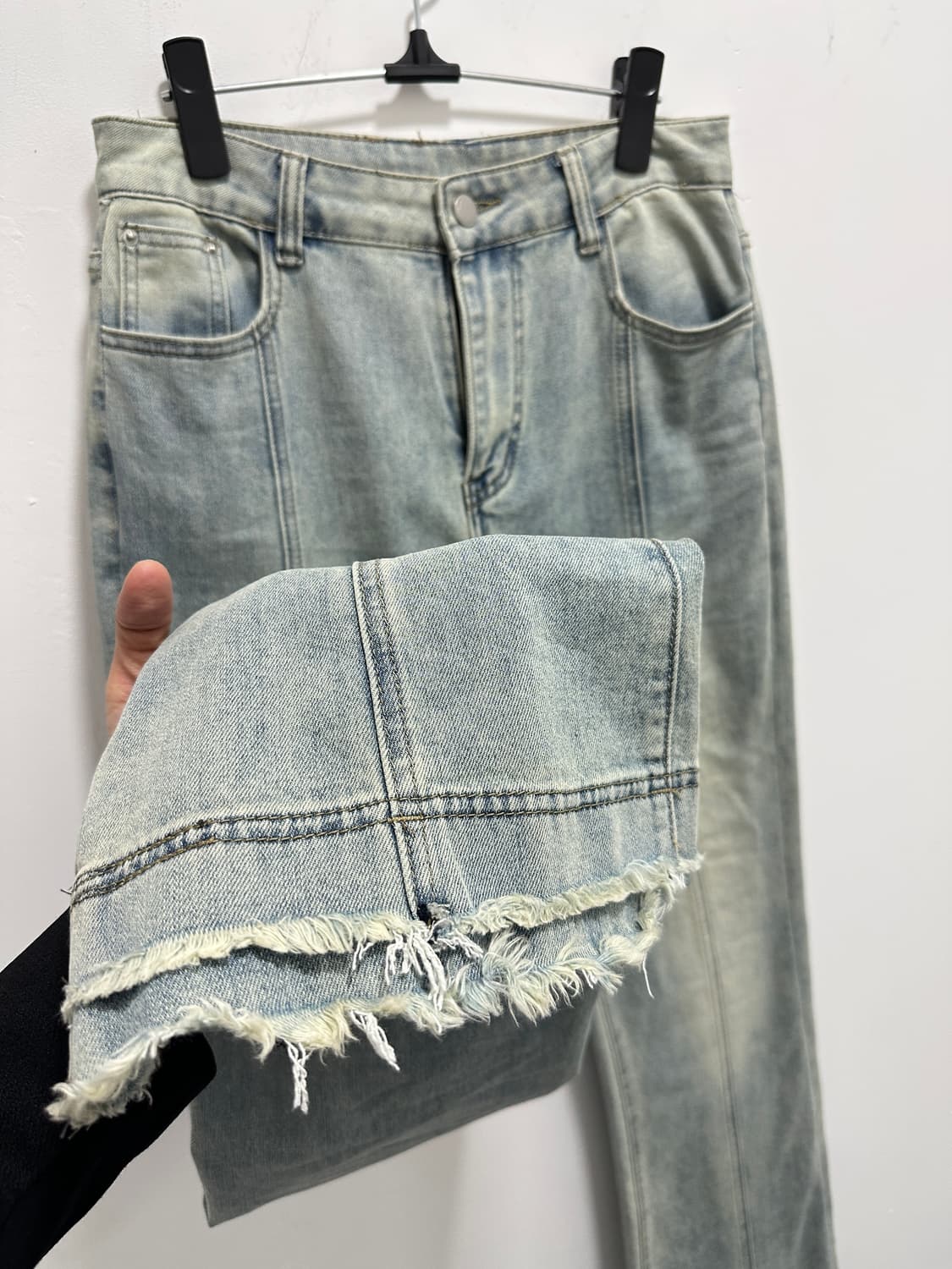 Vintage distressed flare denim pants 상품이미지7