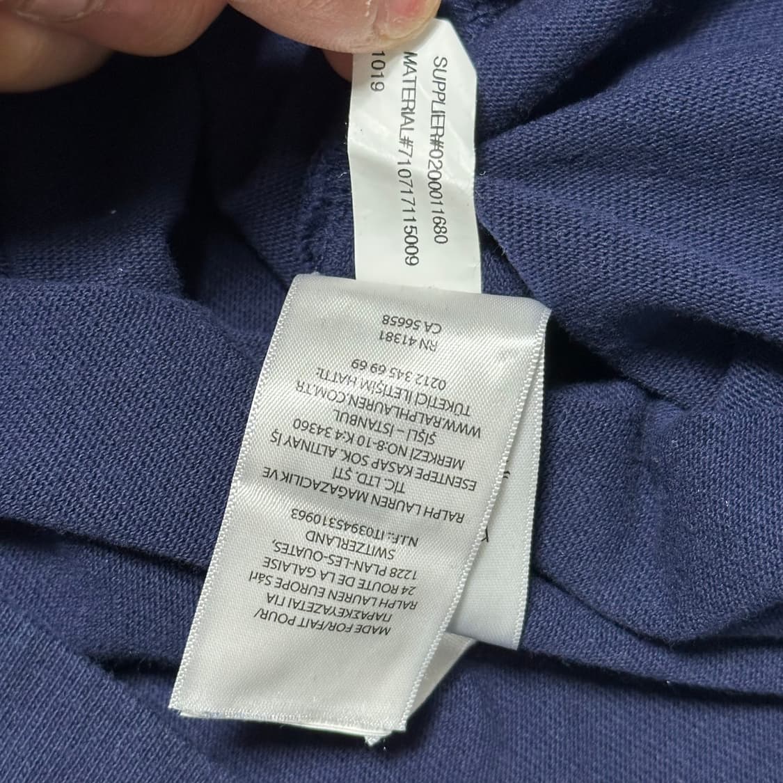 M 폴로랄프로렌 네이비 럭비 티셔츠 상품이미지5