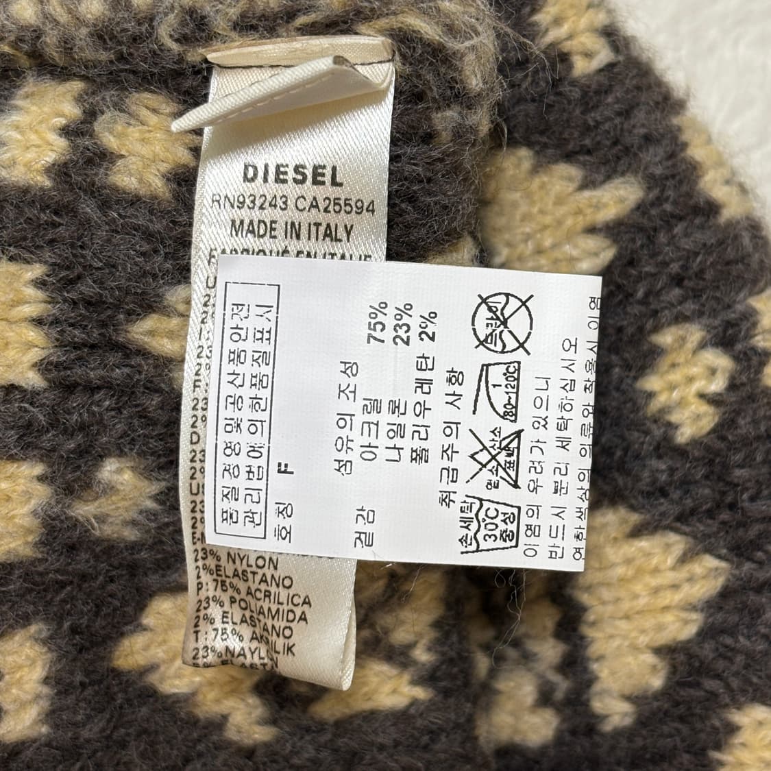 Diesel 디젤 방울 비니 상품이미지3