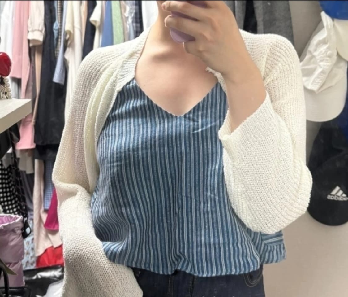 롯지 lodge 스트라이프 셔츠&나시 상품이미지5