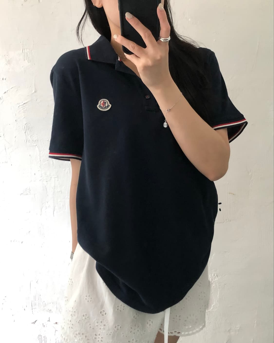 Moncler 몽클레르 로고 네이비 PK 카라티셔츠 상품이미지2