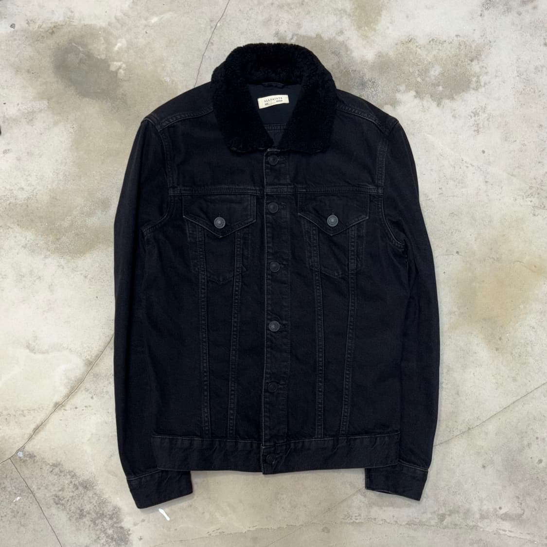 [M] ALLSAINTS Fur Denim Jacket 상품이미지1