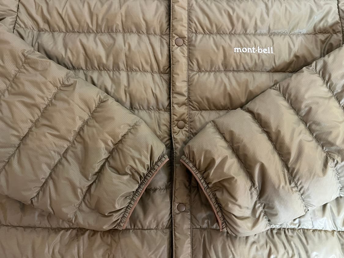 몽벨 수페리어 다운 라운드넥 800필 긴팔 경량패딩(베이지) XL 상품이미지2