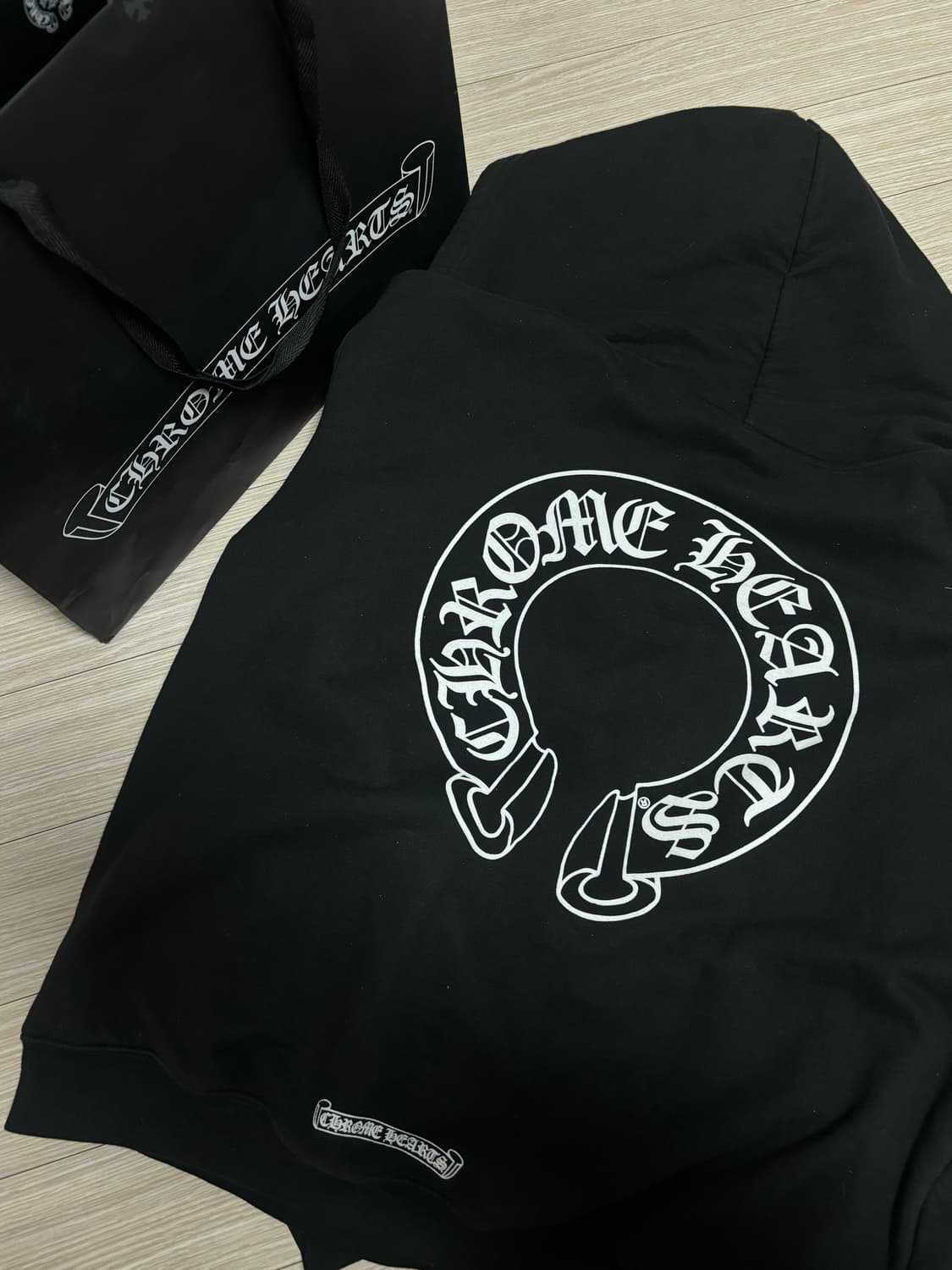 크롬하츠 홀스슈 플로랄 플리스 후드 집업M 상품이미지5