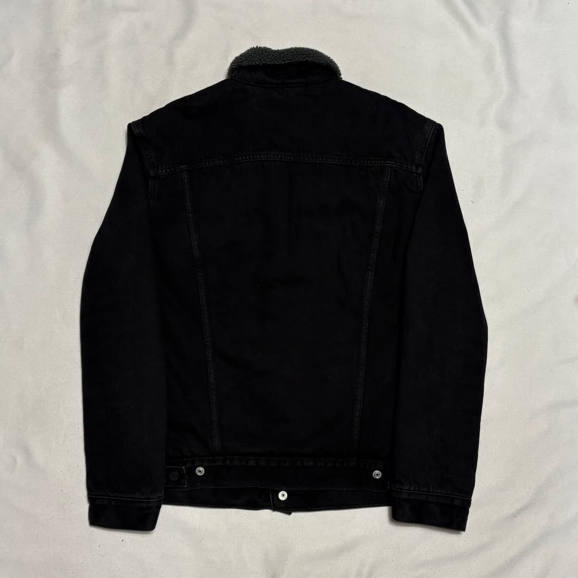 L 리바이스 쉐르파 블랙 데님 트러커 자켓 상품이미지3
