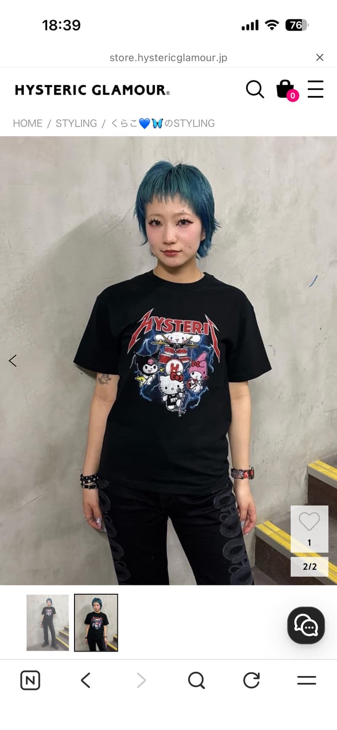 히스테릭글래머 산리오 콜라보 발매 4/29 상품이미지5