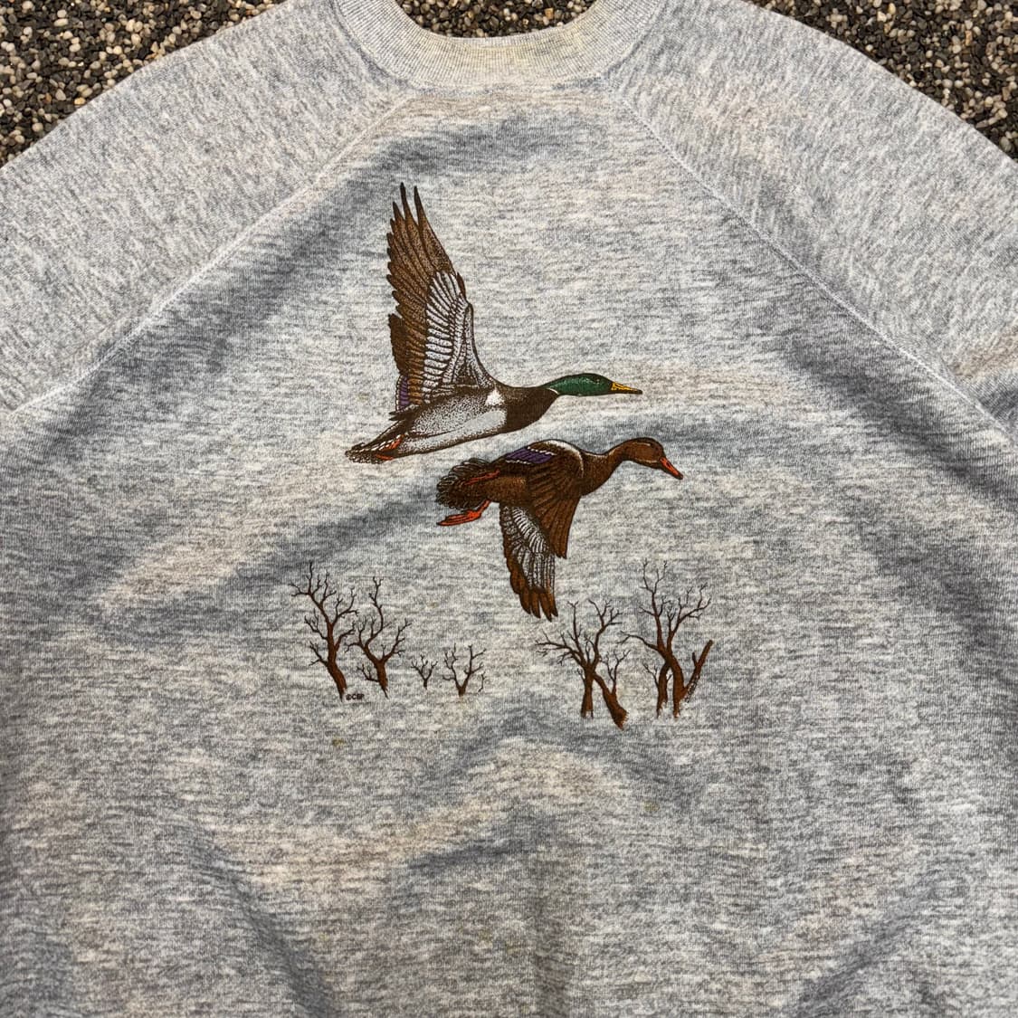 90s 빈티지 덕 헌팅 스웻셔츠 맨투맨 made in USA (L) 상품이미지2