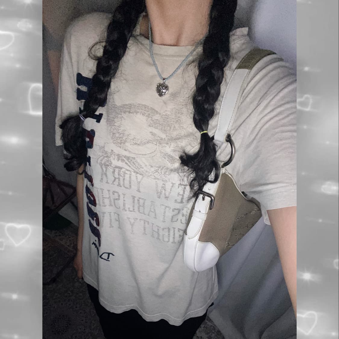 타미 베이지 오버핏 반팔 티셔츠 상품이미지7