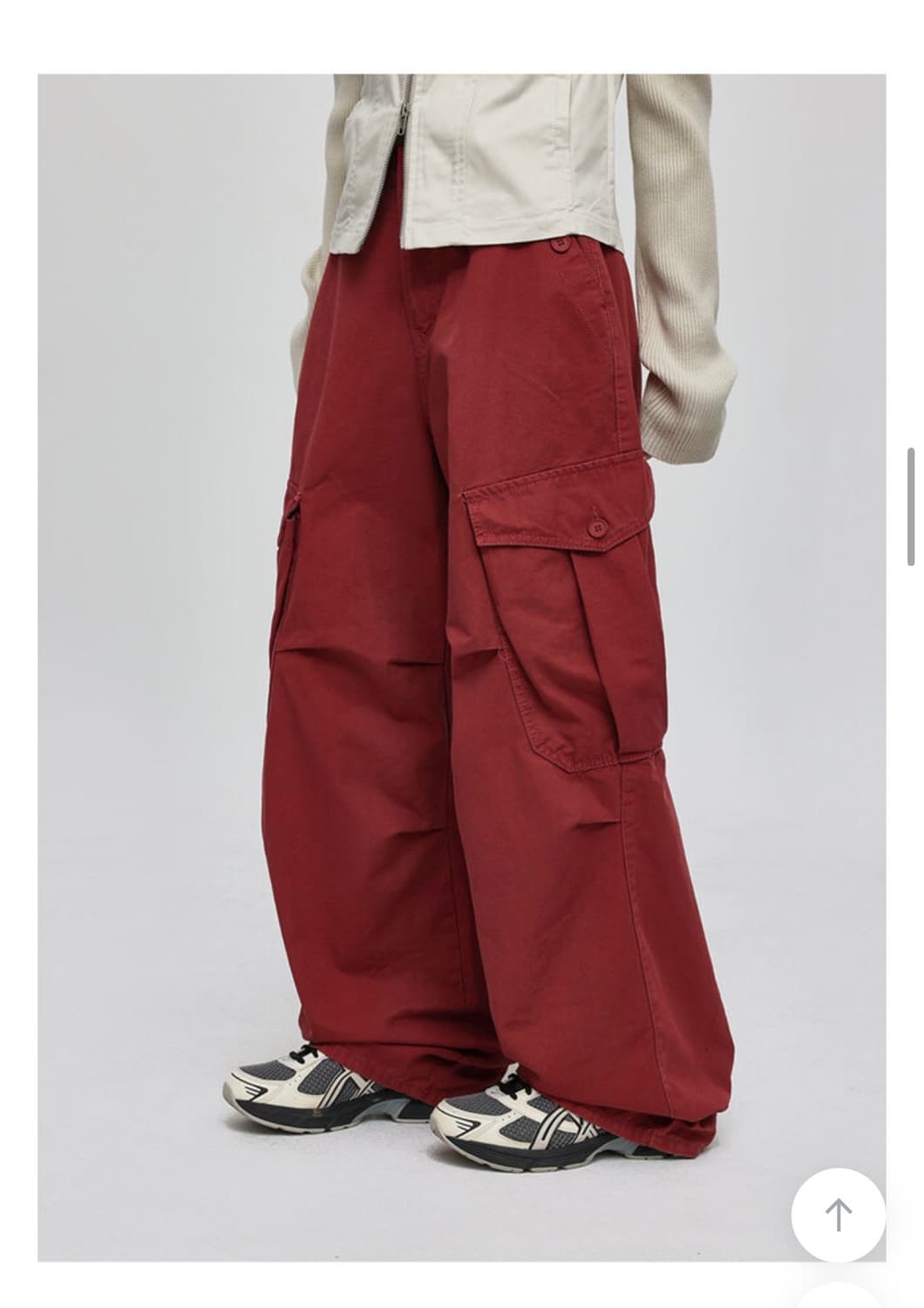 ootj 비죠 카고팬츠 레드 s 상품이미지1