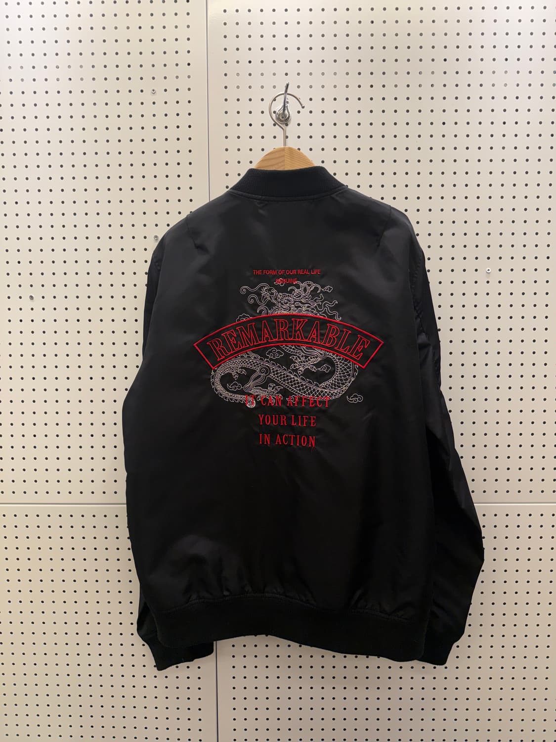 에비수 자수 블루종 자켓 U379 상품이미지3