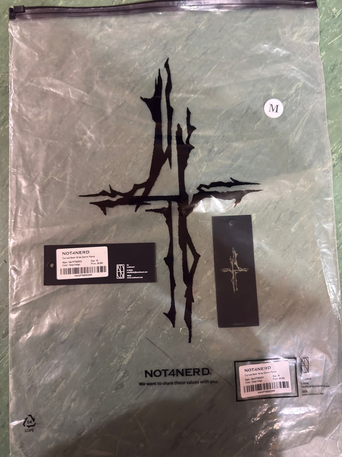 (미사용) 낫포너드 커브드 세미와이드 대님 팬츠 상품이미지5