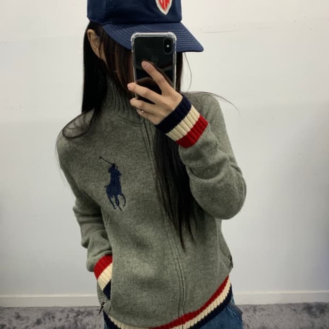 폴로 빅포니 니트집업 상품이미지2