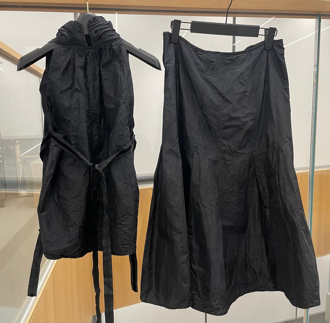 MaxMara Pianoforte 탑&스커트 셋업 블랙 상품이미지6