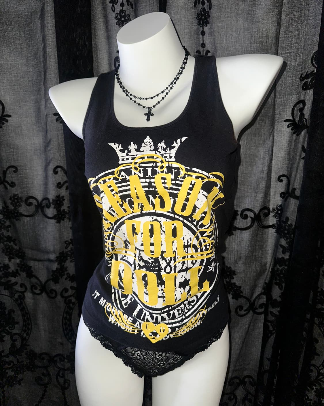 LIZ LISA doll y2k yellow lettering slip 상품이미지2