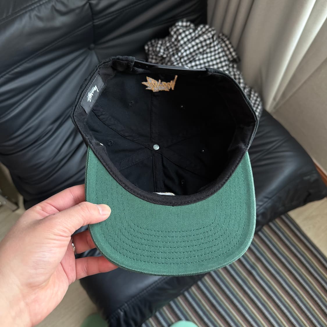 스투시 s로고 투톤 모자 상품이미지2