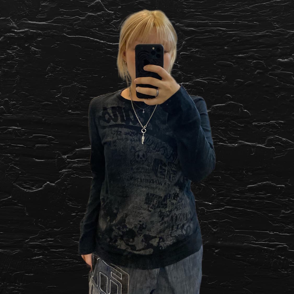 lettering punk long sleeve 상품이미지1