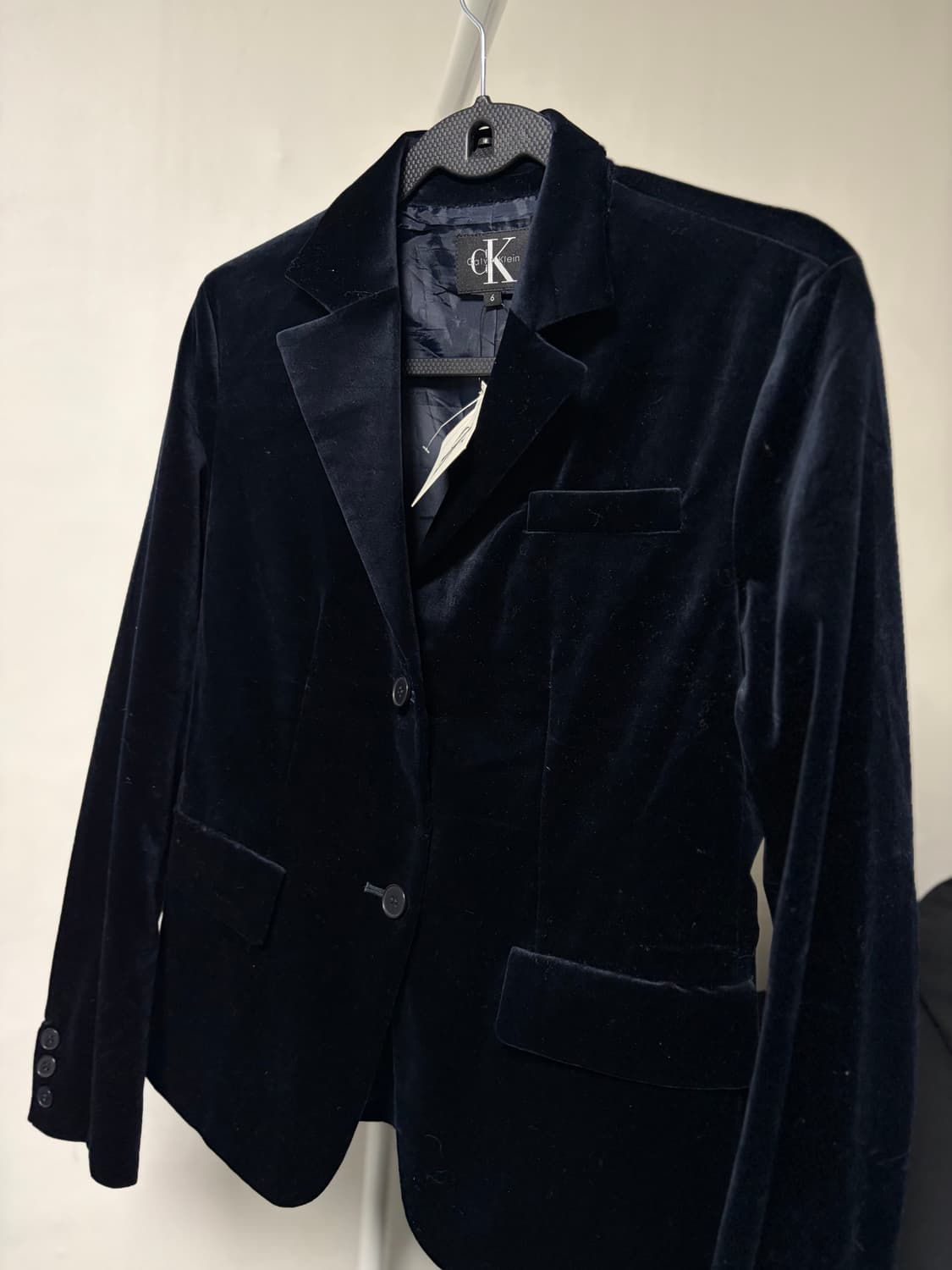 캘빈클라인 ck 일본판 새상품 올드스쿨 벨벳 크롭자켓 95 상품이미지1