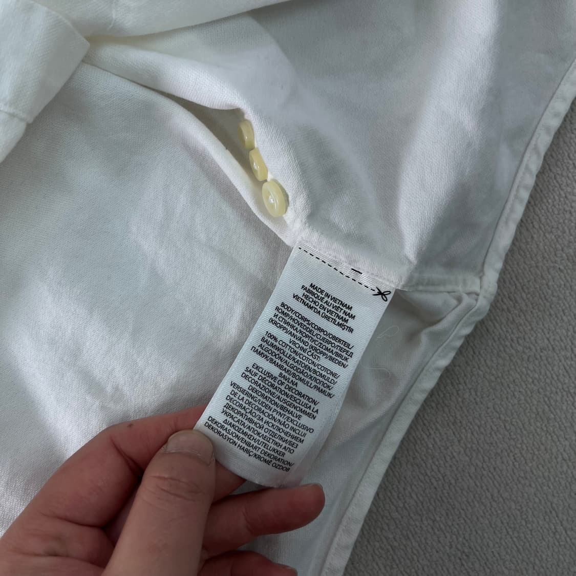 105 폴로랄프로렌 신형 커스텀핏 코튼 화이트 셔츠 상품이미지8