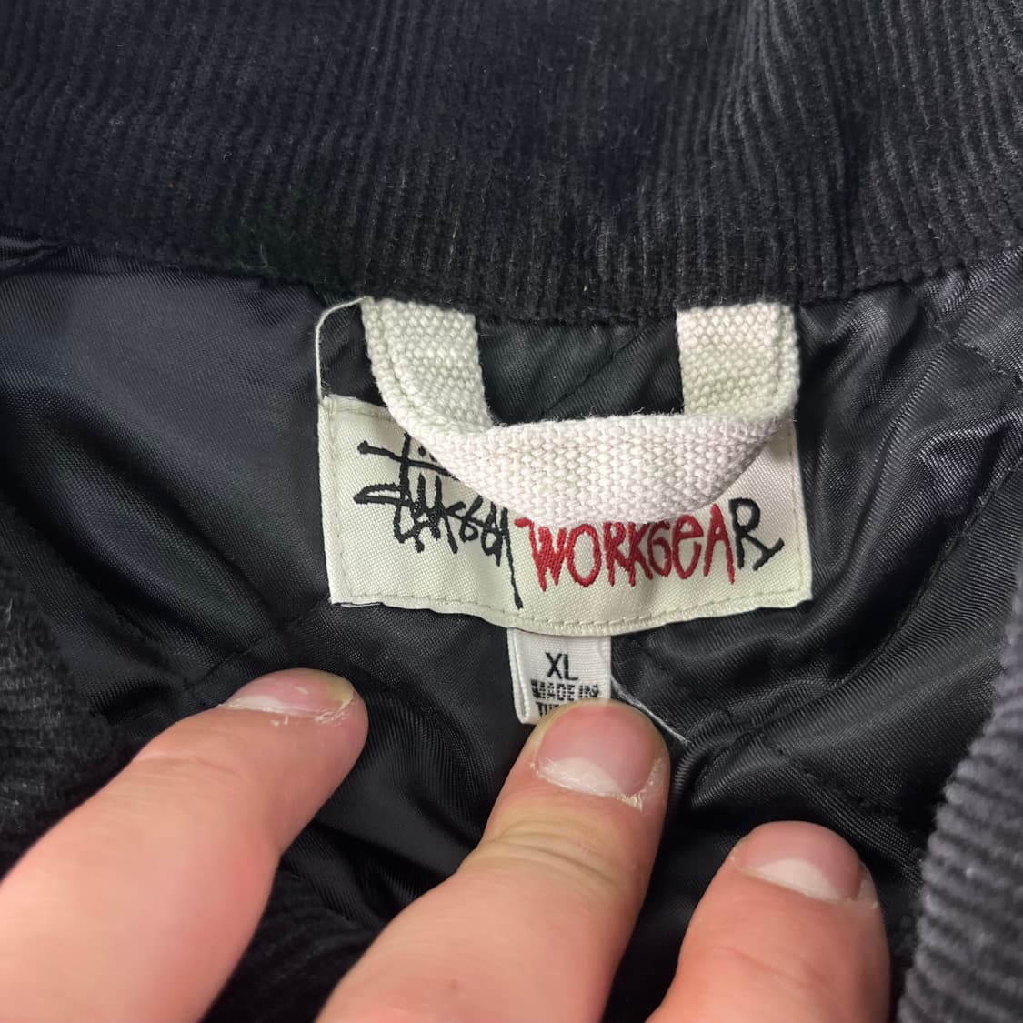 105 스투시 23fw 워시드 캔버스 워크자켓 본 화이트   상품이미지3