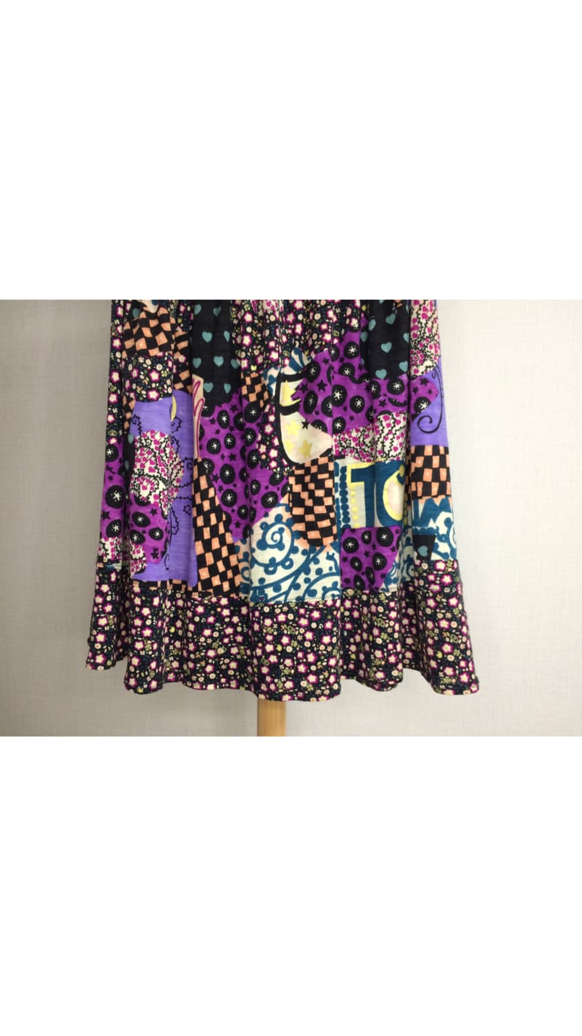 츠모리 치사토 퍼플 에스닉 패치 스커트 상품이미지3